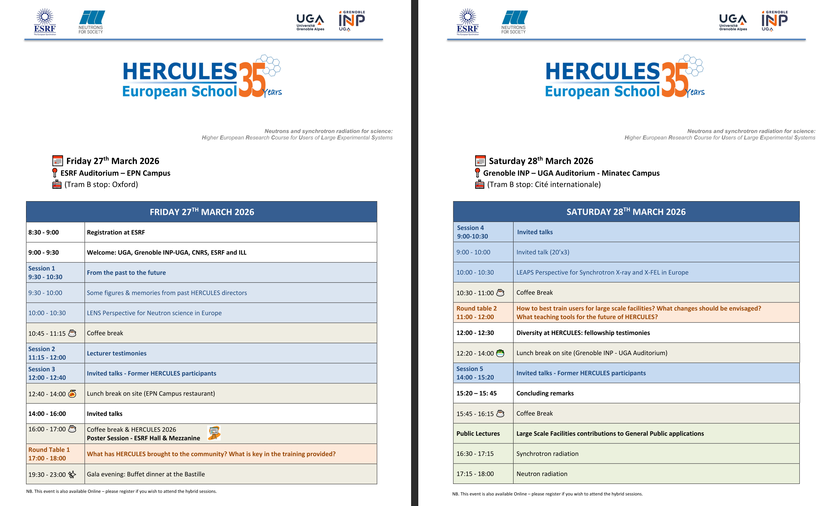 preliminary programme